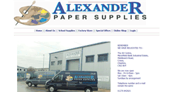 Desktop Screenshot of alexanderpapersupplies.co.uk